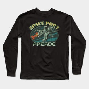 Space Port Arcade Victory Ship 1970 Long Sleeve T-Shirt